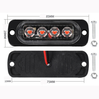 LKW-Modifikation Warnleuchten Sicherheits-Autolichter LED12V 24V 4 LED-Perlen Hohe Helligkeit Warnleuchten LKW-Zubehör