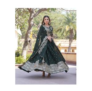 Calidad de exportación Faux Georgette Lehenga Choli con Secuencia de bordado Work Party Wear Lehenga Choli a precio mayorista - Product Image 1