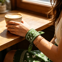 Bandana en coton personnalisé avec design sur mesure, impression simple ou double face, foulard carré multi-usages
