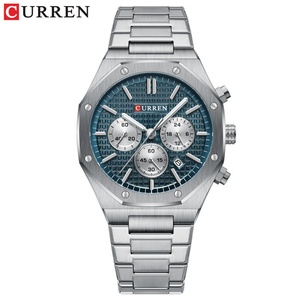 นาฬิกาข้อมือผู้ชาย CURREN 8440 กันน้ำ โครโนกราฟ สแตนเลสสตีล ธุรกิจ สำหรับผู้ชาย Reloj Hombre curren - Product Image 1