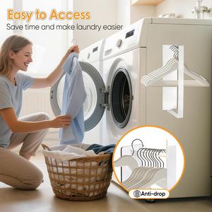ZJH Appendiabiti Magnetico Moderno Non Pieghevole, Organizzatore <span class=keywords><strong>con</strong></span> Forte Magnete, Portaoggetti per Lavatrice e Lavanderia - Product Image 5