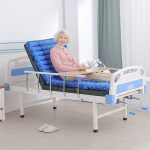 2 <strong>Cranks</strong> Hospital Bed Manual Hospital Bed With Air Mattress and Dining <strong>Table</strong> - Product Image 3