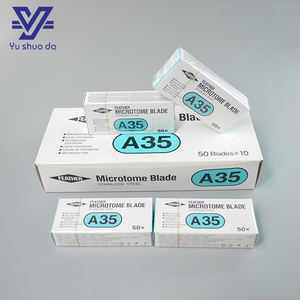 ใบมีดไมโครโตมสแตนเลสแบบใช้แล้วทิ้งสำหรับห้องปฏิบัติการยี่ห้อเฟเธอร์ - Product Image 3