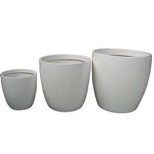 Maceta de Fibra de Vidrio Ligera, Resistente al Agua y Ecológica, de 8L de Capacidad, para Jardín Interior y Hogar, Venta Directa de Fábrica - Product Image 1