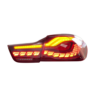 Nuevo Conjunto de Luces Traseras LED con Lente Transparente, Diseño de Escamas de Dragón, con Luz de Freno y Direccional, para Serie 4 M4 F32/F82/F36/F83