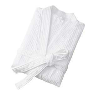 Venta al por mayor personalizado 5 estrellas Logo <span class=keywords><strong>Albornoz</strong></span> Spa de lujo Hotel bata Kimono blanco helado Color Rosa <span class=keywords><strong>piscina</strong></span> mujeres verano Waffle Bata - Product Image 4
