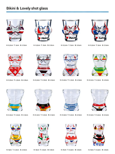 Vaso de chupito de <span class=keywords><strong>tequila</strong></span> de 40 ml con diseño de bandera nacional, personalizado, sexy, con busto de bikini, para mujeres, para recuerdo turístico - Product Image 4