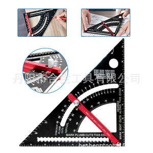 ชุดเครื่องมือวัดมุมฉากปรับได้ 7 นิ้ว ยี่ห้อ Mr. Drill ทำจากอลูมิเนียมอัลลอยด์ ใช้หน่วยวัดแบบอิมพีเรียล สำหรับงานไม้ - Product Image 2