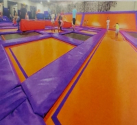 Rouleau de bâche en tissu polyester PVC enduit, certifié, résistant à l'usure et imperméable, pour trampoline intérieur, GSM en option