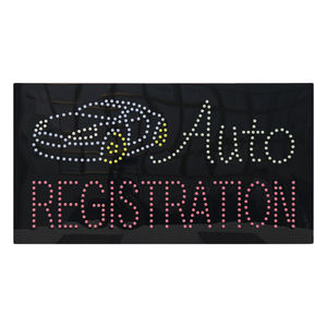 Enseigne de bureau d'enregistrement automatique ouverte de 17*31 pouces Led, panneau d'affichage animé d'affichage publicitaire Led Light Auto Place - Product Image 2