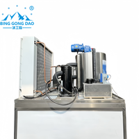 Machine à glaçons industrielle de 1000 kg pour la transformation des produits de la mer, le refroidissement de la viande et la fabrication alimentaire