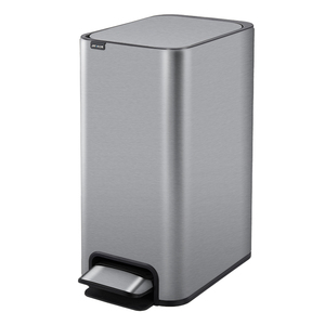 ELPHECO 9L/13L Rectangular Stainless Steel <strong>Pedal</strong> Trash <strong>Bin</strong> with PP <strong>Liner</strong> for Bathroom Kitchen &amp; Office Public Usage - Product Image 1