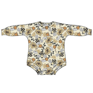 2023 Western Loose Style neonato un pezzo pagliaccetto manica lunga morbido tessuto di seta del latte autunno ragazza body tuta - Product Image 4