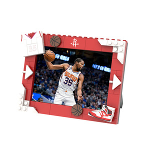 Modèle de jouet en ABS à l'échelle 1:12, cadre de blocs de construction modulaire de <span class=keywords><strong>star</strong></span> de basketball, cadeau attentionné pour les fans d'idoles et ornement pour la maison ou le bureau - Product Image 5