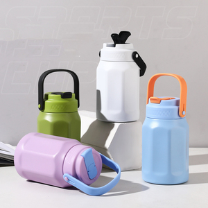 Bouteille isotherme octogonale sous vide 600ml 800ml avec poignée portable, revêtement intérieur 304, coque extérieure 201, en acier inoxydable, avec logo personnalisé - Product Image 5