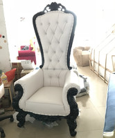 Vente en gros de chaises royales pour trône d'événement de mariage chaise de mariage King à dossier haut de haute qualité