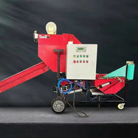Machine d'emballage automatique électrique de balles rondes, ensileuse avec moteur PLC, 220V 380V