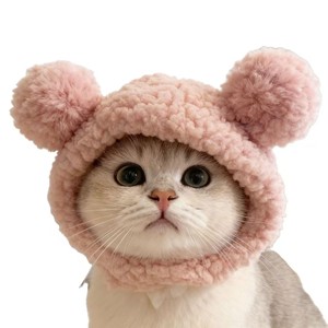 Penutup Telinga dan Topi Kucing dan Anjing yang Menggemaskan dengan Berbagai Desain Kartun, Kain Lembut dengan Penutup Seluruh Tubuh dan Kehangatan yang Luar Biasa - Product Image 1