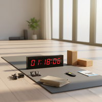 Compte à rebours 1,8 en minuteur pour circuit imprimé de feux de circulation et d'indicateurs LED avec système de minuterie rechargeable, affichage LED unilatéral