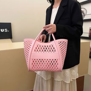 Bolsas de Playa para Viajes de Verano, Bolsa de Compras Impermeable de PVC, Bolso de Mano de PVC de Gran Capacidad para Mujer - Product Image 6