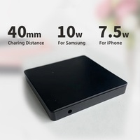 Chargeur sans fil électrique puissant et tendance, multifonction, 50 mm, dissimulé, pour téléphone portable, meuble, table, PC, ignifuge