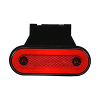 Feu de position latéral universel pour camion, lampe d'avertissement clignotante et fixe avec support, plusieurs couleurs disponibles, feu de sécurité latéral pour remorques