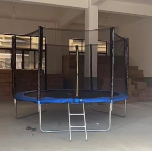 Fun Jump 6FT <strong>8FT</strong> 10FT 12FT Large <strong>Round</strong> Kids Jumping <strong>Trampolines</strong> for Children with Protective Net Ladder and <strong>Tent</strong> - Product Image 5