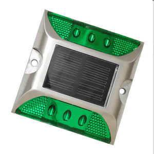 Energia solare alto <span class=keywords><strong>traffico</strong></span> luminoso vialetto impermeabile alluminio lampeggiante riflettore solare luce occhi di gatto indicatore Led perno stradale - Product Image 3