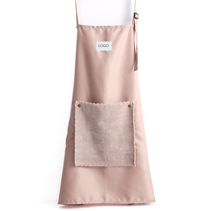 <span class=keywords><strong>Tablier</strong></span> personnalisé Beckon avec serviette intégrée et poches, réglable, imperméable, résistant à l'huile, en polyester, pour la cuisine et la pâtisserie - Product Image 1