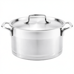 Olla para carne de acero inoxidable con tapa para cocinar grandes porciones - Product Image 2