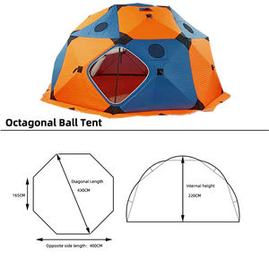 Ridge Portable es Shelter Pop-up es tenda memancing Shanty 8 + orang ekstra besar pintu 220 ekstra tinggi - Product Image 4