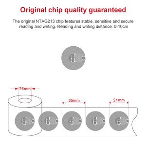 Etiquetas NFC RFID Programables Personalizadas <span class=keywords><strong>con</strong></span> Chip NTAG213 215 216, Etiquetas RFID HF de 13.56MHz, Redondas de PET de 25mm, Resistentes al Agua - Product Image 3