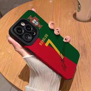 หมายเลข7เคสโทรศัพท์3D ทีมฟุตบอลสำหรับ iPhone 11 PRO MAX 12 13 14 15 16 PLUS วัสดุ PC ป้องกันการกระแทก - Product Image 3