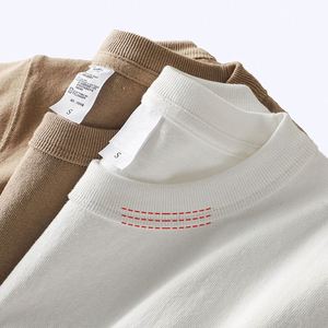 Écussons personnalisés Écusson de broderie logo t-shirts 100% coton vierge Conception de haute qualité T-shirt col rond T-shirts pour hommes - Product Image 2
