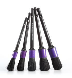 Kits de brosses de détaillage automobile professionnels complets 5 brosses Ensemble de brosses de lavage pour l'entretien des voitures - Product Image 1