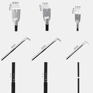 <span class=keywords><strong>Four</strong></span> à pizza grattoir râteau <span class=keywords><strong>four</strong></span> nettoyage cendres outil à pizza deux sections poignée en aluminium - Product Image 2