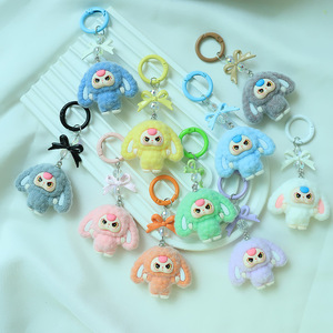 Thời trang 2025 Hot New Kawaii phim hoạt hình dễ thương đổ PVC 3D Macaron quái vật Thỏ Keychain cổ điển Hàn Quốc xe mặt dây chuyền túi quyến rũ - Product Image 1