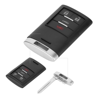 Coque de clé télécommande intelligente à 4 boutons, texturée et durable, adaptée à Chevrolet Corvette