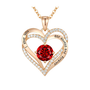 Collar de Amor de Moissanita de 1 Quilate con Diseño de Explosiones Punk de Latón, Cadena de Clavícula Femenina, Colgante de Zirconia de Ocho Corazones y Ocho Flechas - Product Image 1