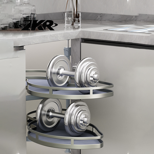 <span class=keywords><strong>ZKR</strong></span> Especial para Espacios Estrechos en Gabinetes de Cocina, Cesta Extraíble para Almacenamiento, Soporte para Frascos de Condimentos, Acero Inoxidable Resistente, Ahorro de Espacio - Product Image 3