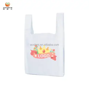 定制标志购物袋印刷大号可重新密封防水透明塑料袋，带加固手柄