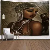 150 * 130cmアフリカ女性タペストリー高デジタル印刷ヒッピー壁掛けタペストリー寝室用