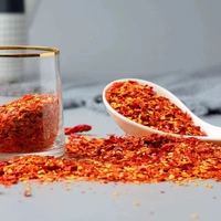 Flocons de piment séchés certifiés HACCP, piment concassé et flocons de piment rouge Cayenne