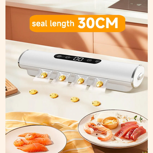 New <b>Small</b> Household Food Packaging Machine LCD Digital <b>Display</b> Vacuum Sealing Machine Big Suction Portable Kitchen Appliances - Product Image 4