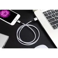 Câble USB tressé en nylon de 1 m, charge rapide 2,4 A pour iPhone, câble de téléphone portable multicolore pour utilisation avec un ordinateur