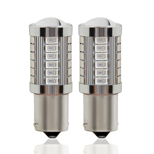 Lampadina LED per Auto S25 1157 BAY15D <span class=keywords><strong>P21</strong></span>/<span class=keywords><strong>5W</strong></span> 1156 BA15S BAU15S P21W PY21W 5730/5630 33SMD, Luce di Retromarcia <span class=keywords><strong>12V</strong></span> <span class=keywords><strong>5W</strong></span> - Product Image 3