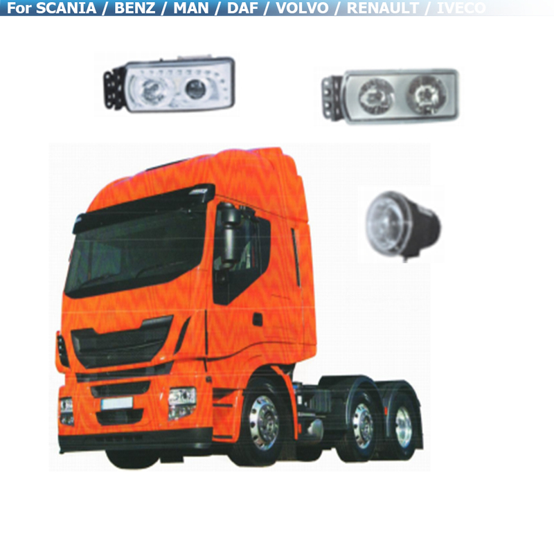 Truck Parts Headlight Head Lamp for