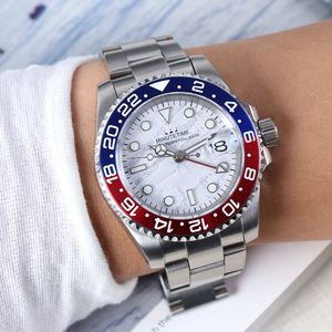 Montre MINUTETIME NH34, montre mécanique automatique, cadran NH34, étanche 10 bars/100 mètres, montre-bracelet en acier rose doré de luxe pour hommes - Product Image 3