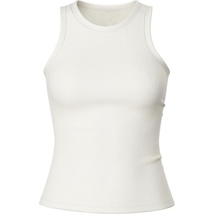 Débardeur de yoga pour femme avec logo personnalisé, sans couture, avec coussinets de poitrine, respirant, tricoté, vêtements de sport de gym, col halter, décontracté - Product Image 6