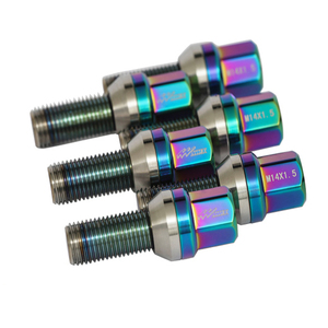 Boulon de roue anodisé en aluminium M12 M18 AL5052 AL6061 AL6063 AL7075 AL5083, boulon de fixation, boulon à collier sphérique - Product Image 4